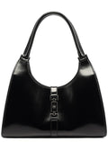 Black Calfskin Jackie Shoulder Bag