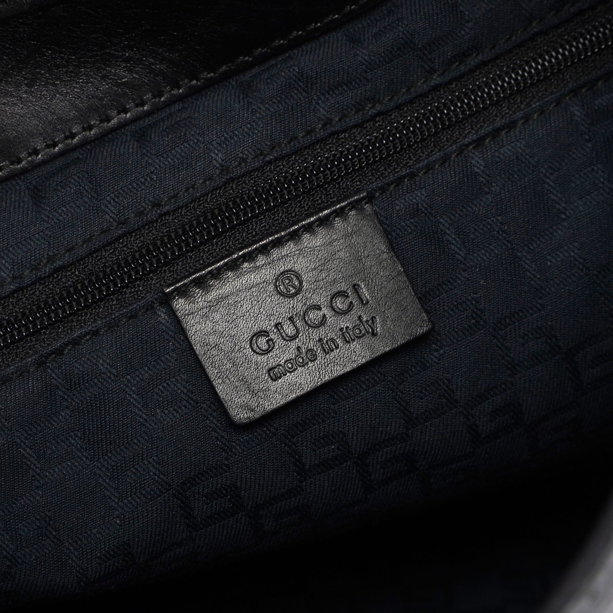 Black Calfskin Jackie Shoulder Bag