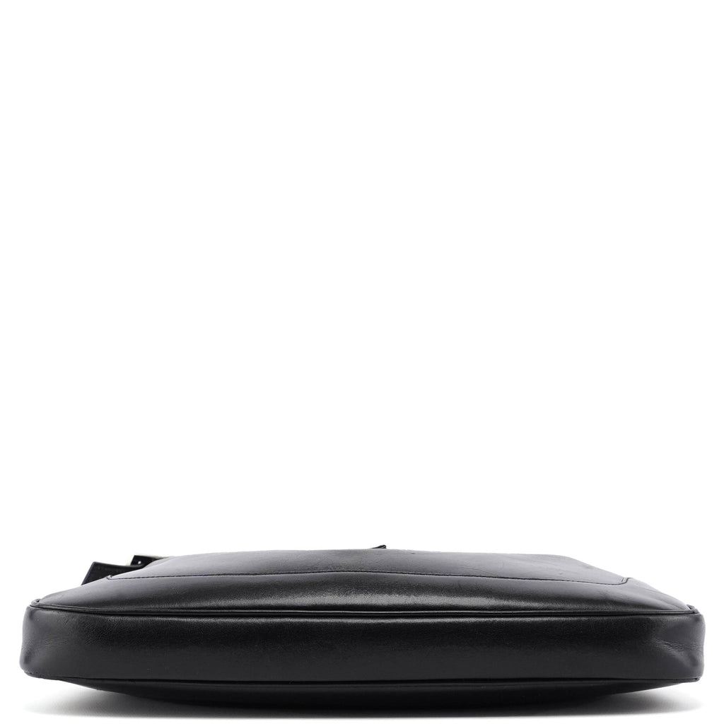 Black Calfskin Jackie Shoulder Bag