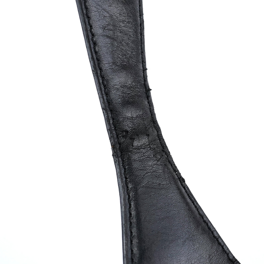 Black Calfskin Jackie Shoulder Bag