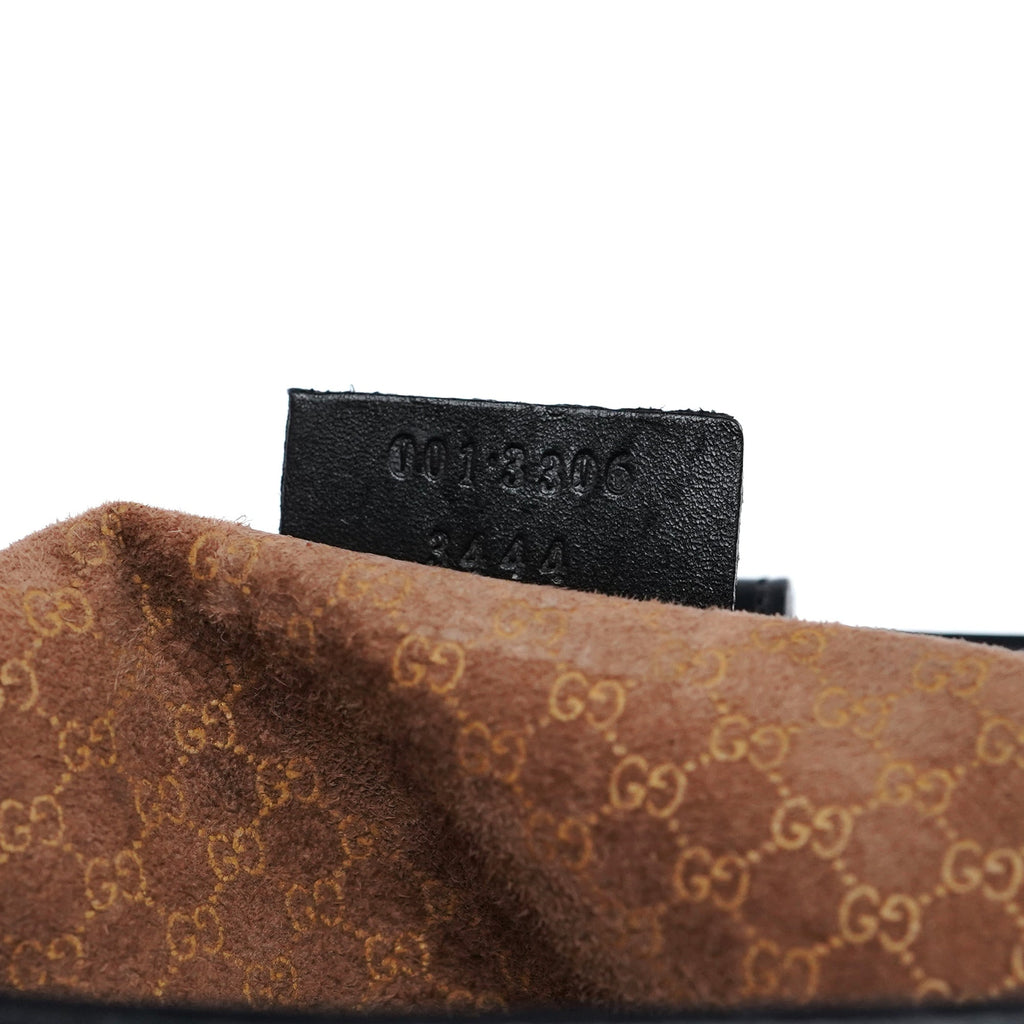 Black Calfskin Jackie Shoulder Bag