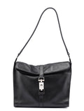 Black Calfskin Jackie Shoulder Bag
