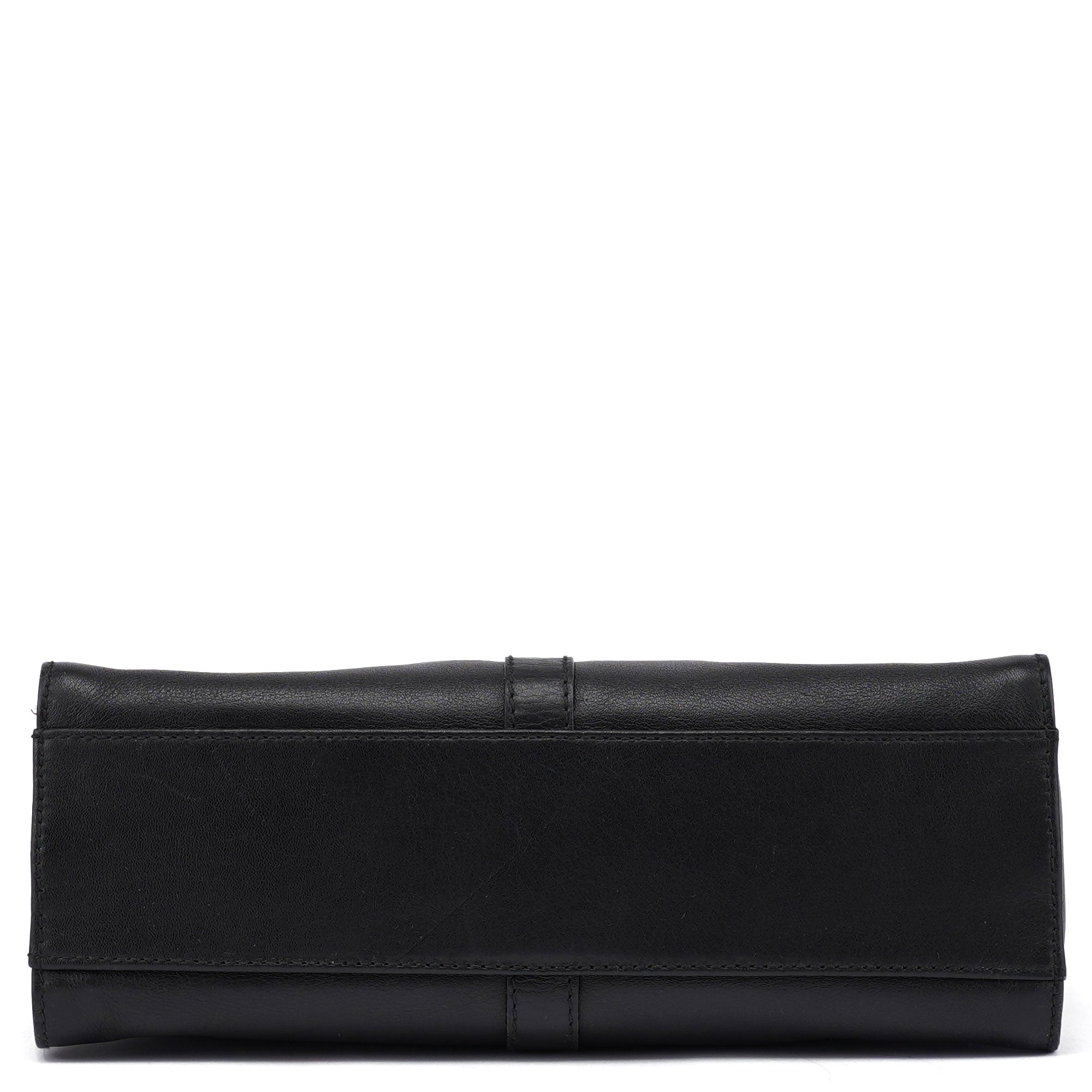 Black Calfskin Jackie Shoulder Bag