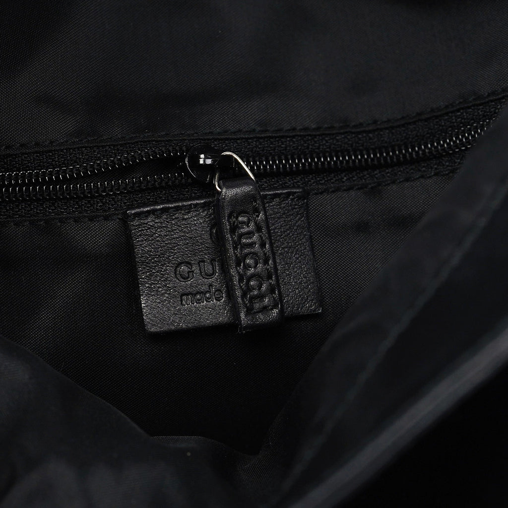 Black Calfskin Jackie Shoulder Bag