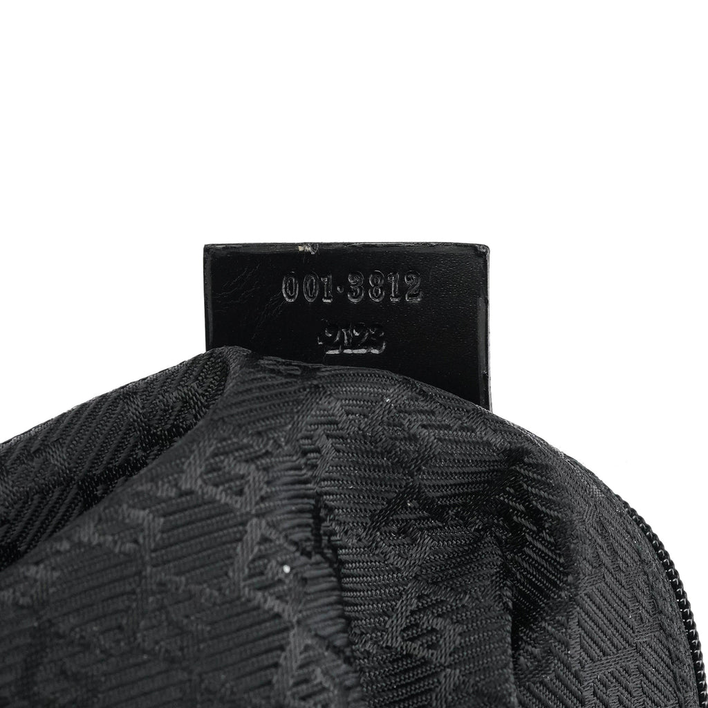 Black Calfskin Leather Shoulder Bag