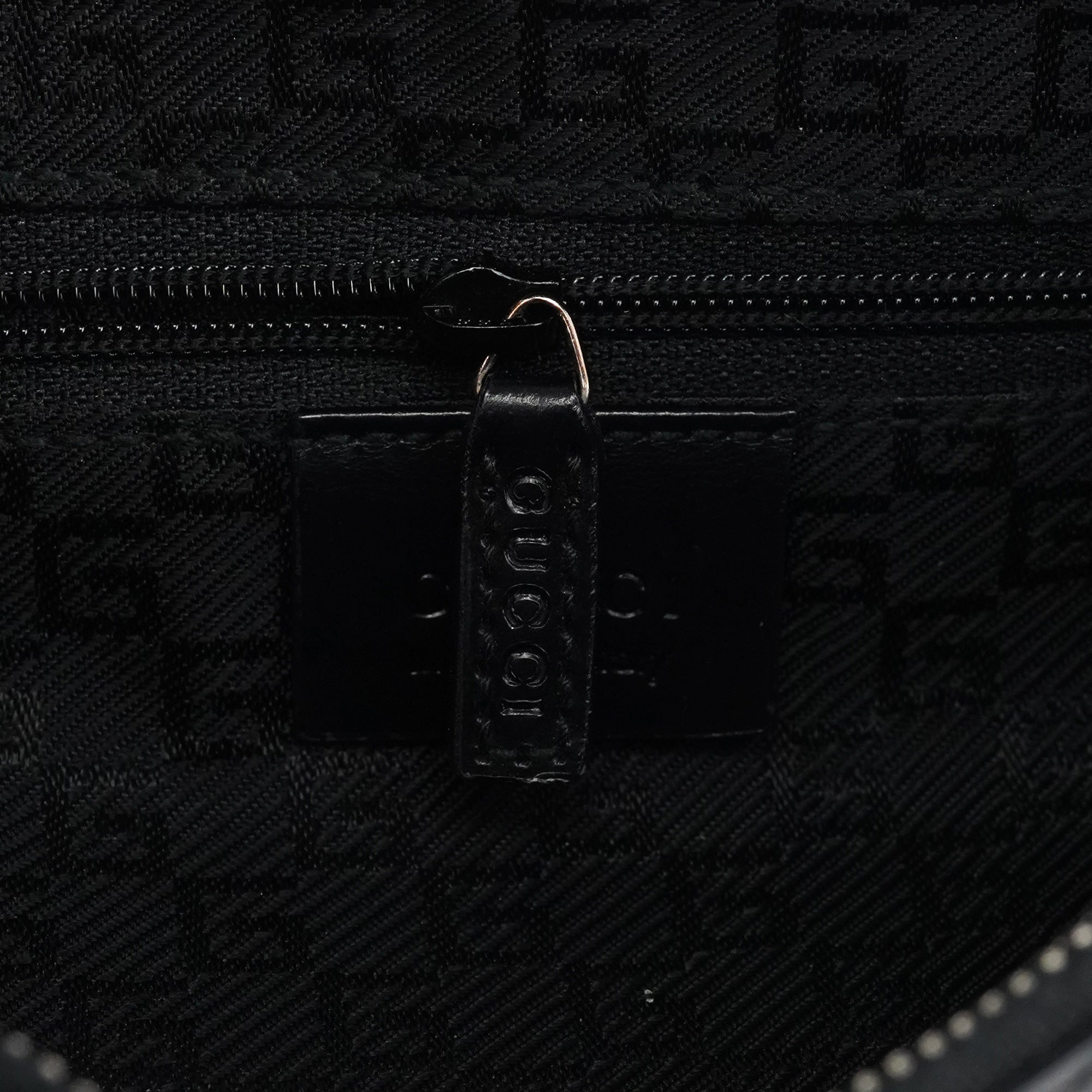 Black Calfskin Leather Shoulder Bag
