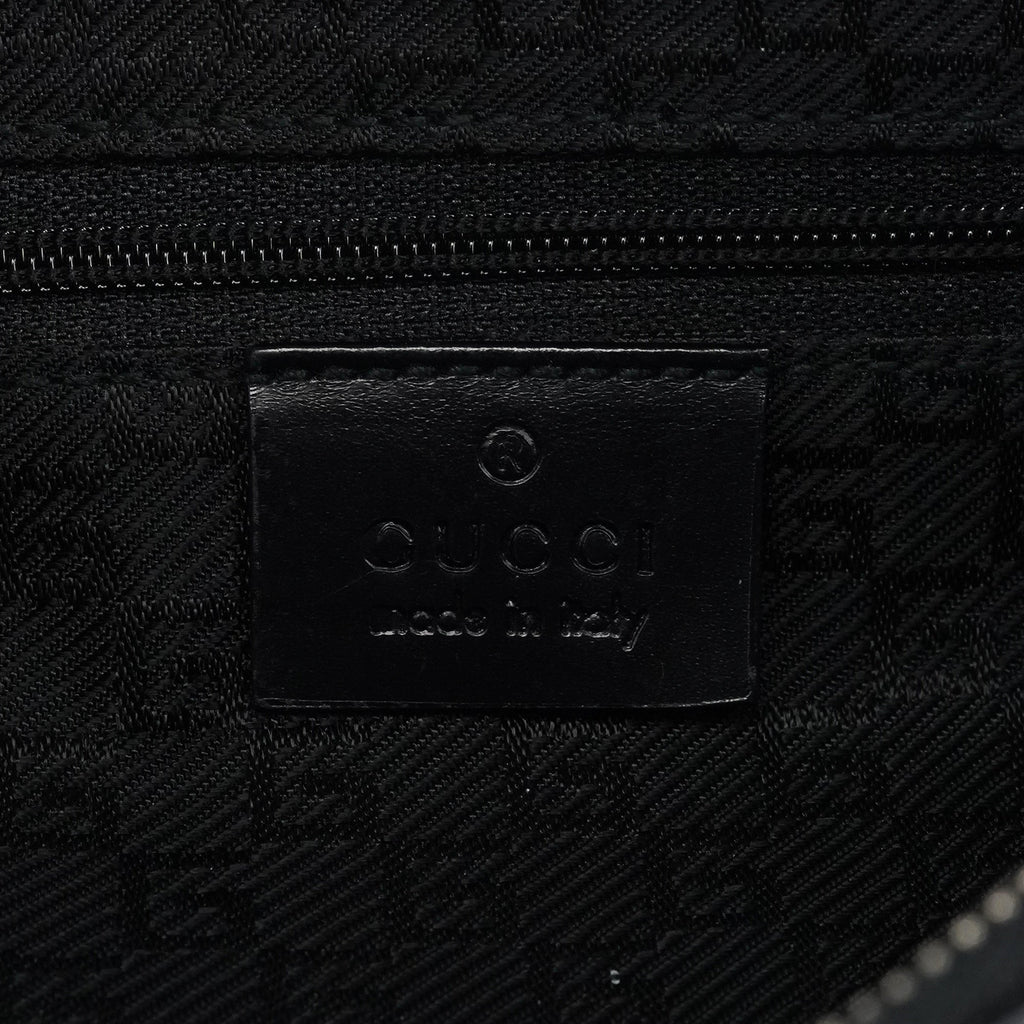 Black Calfskin Leather Shoulder Bag