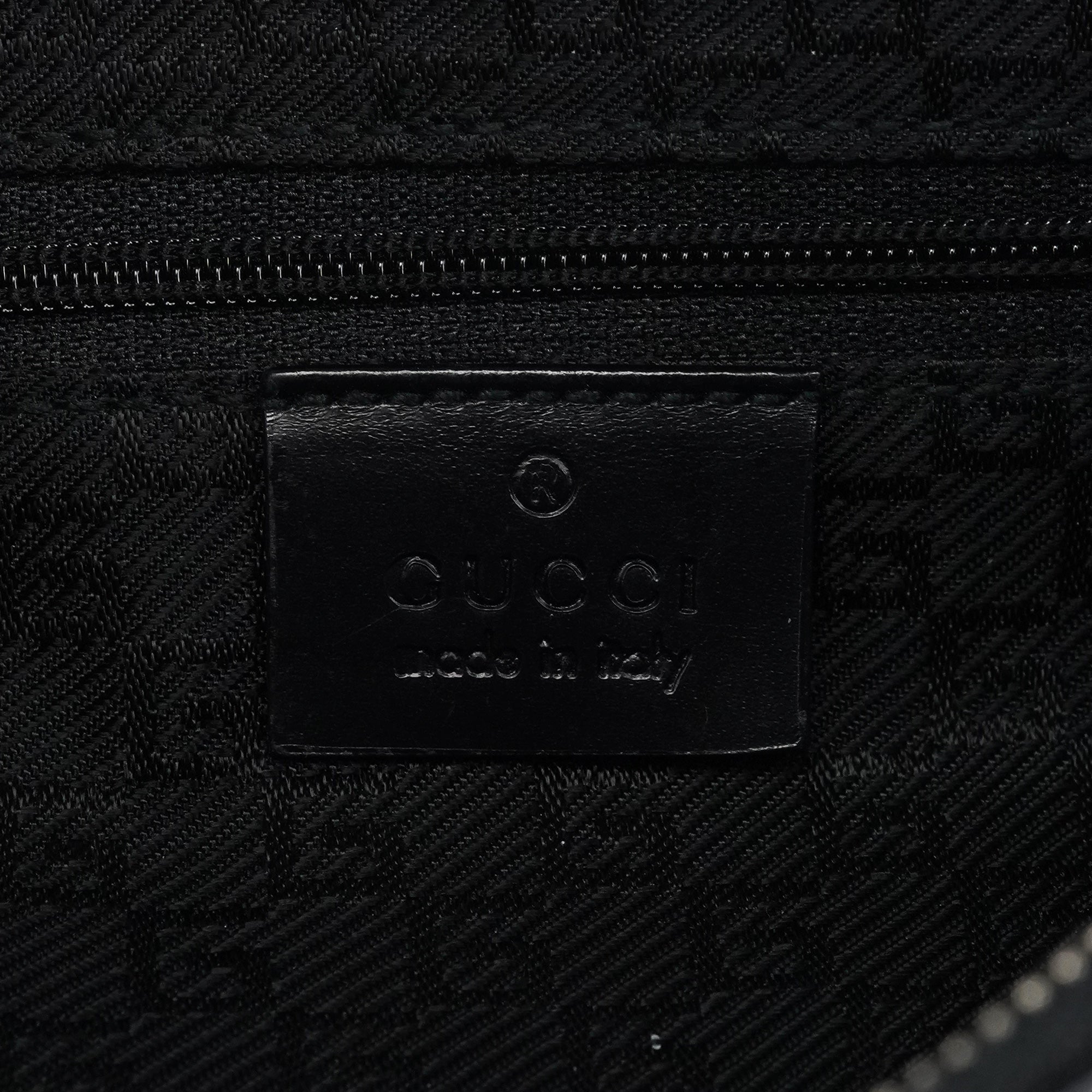 Black Calfskin Leather Shoulder Bag