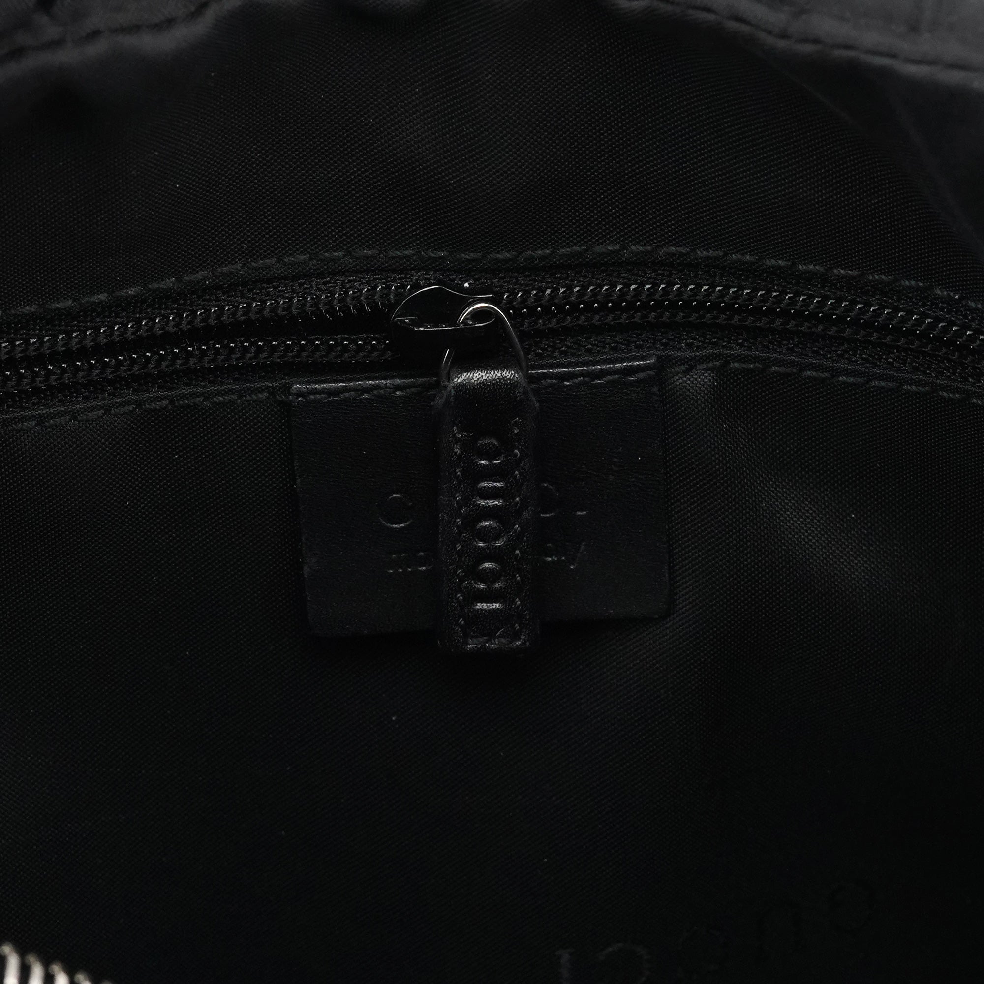 Black Calfskin Leather Shoulder Bag