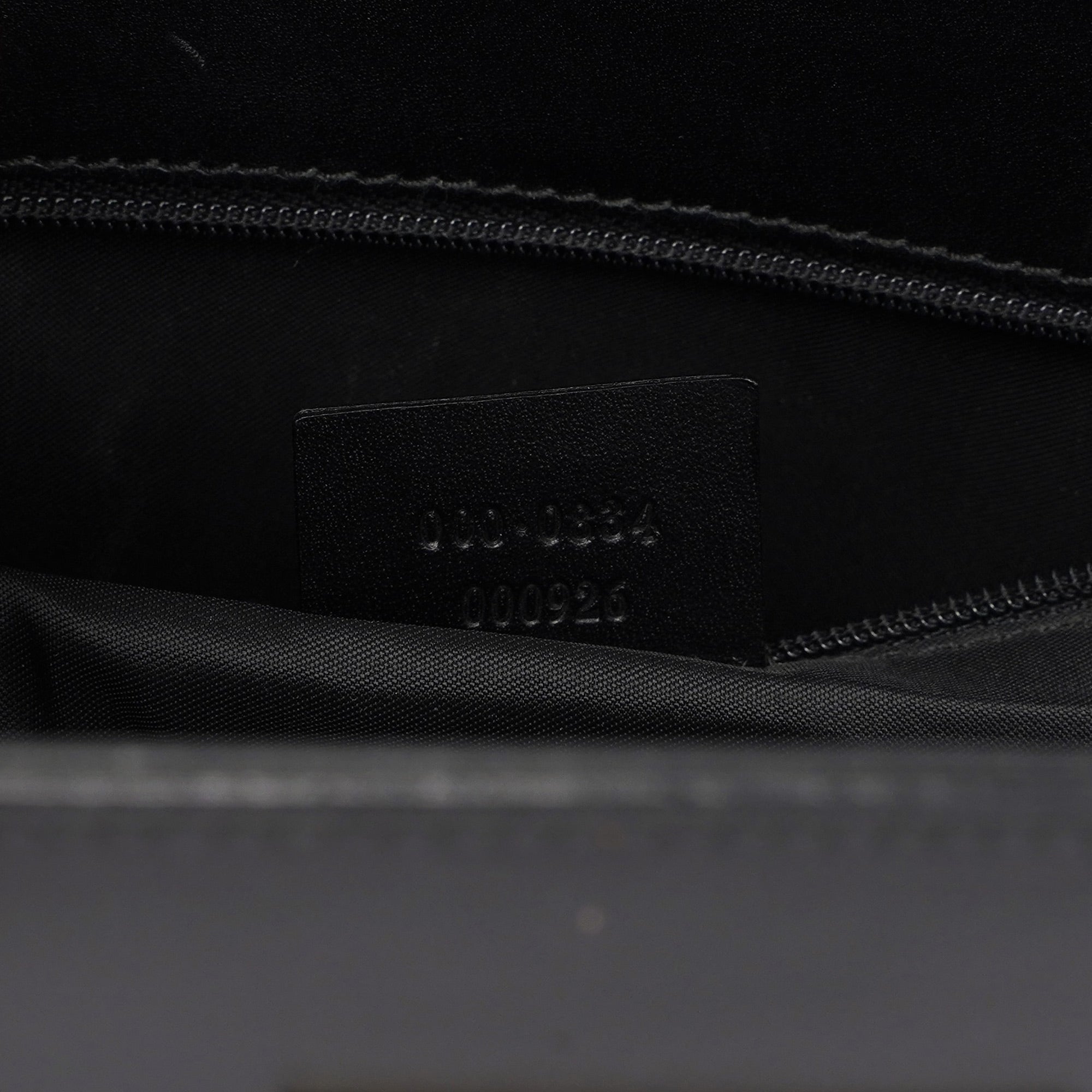 Black Calfskin Plaque Tote Bag