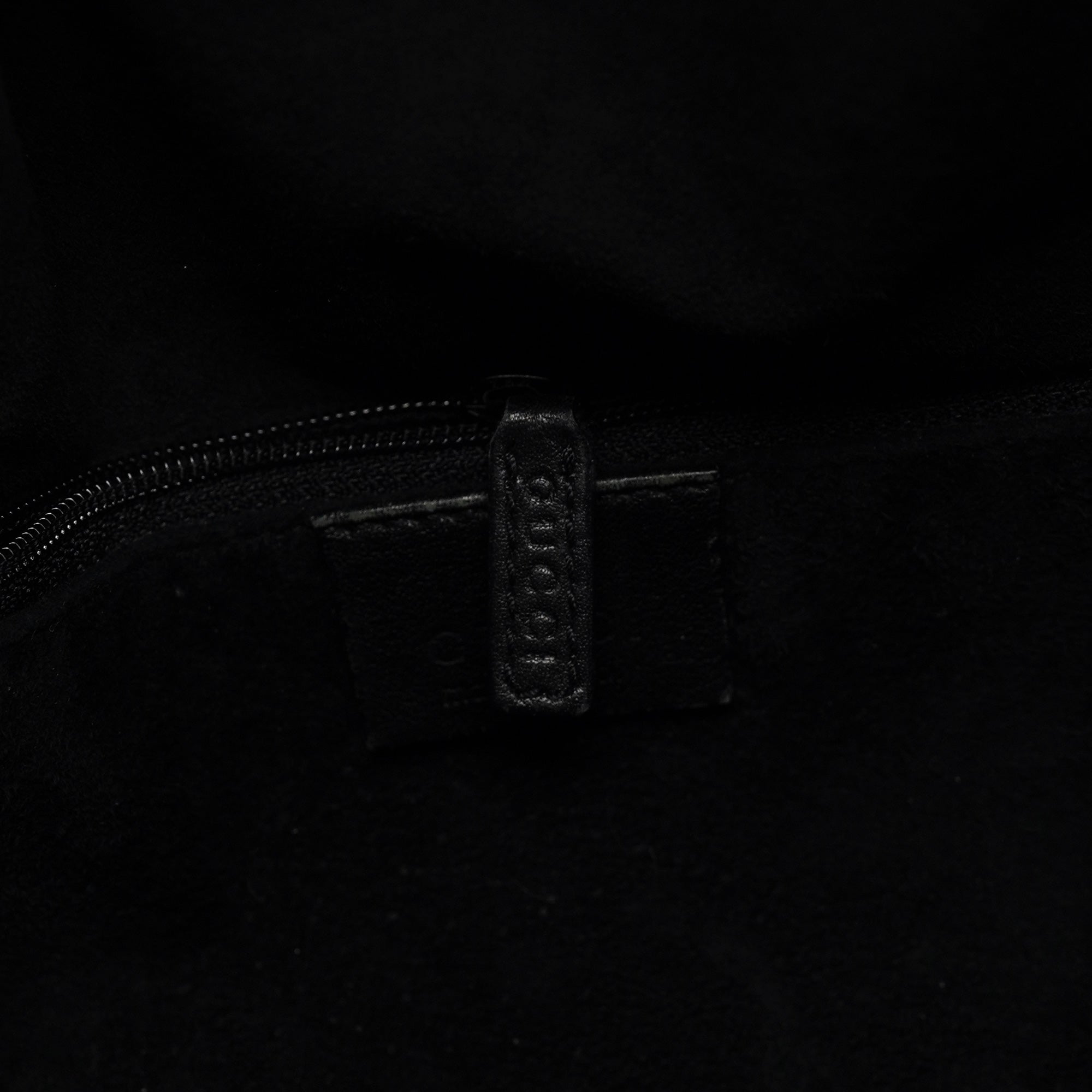 Black Calfskin Ruched Shoulder Bag
