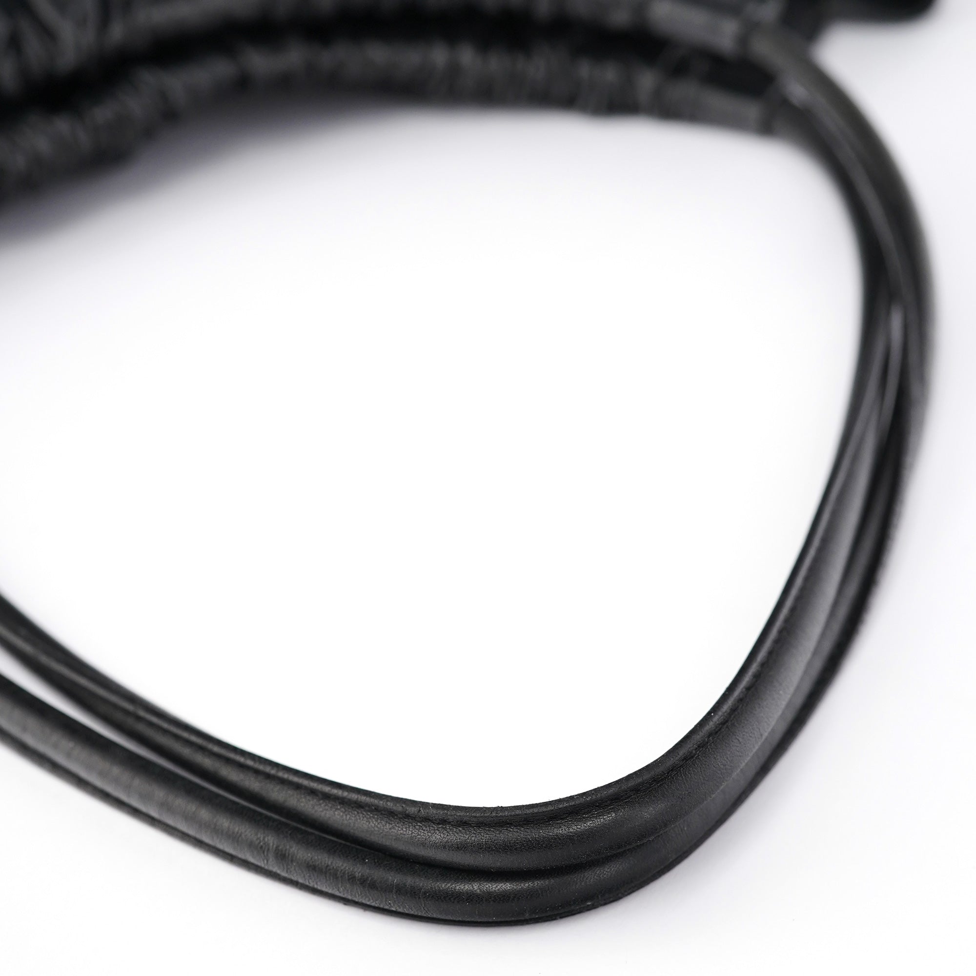 Black Calfskin Ruched Shoulder Bag