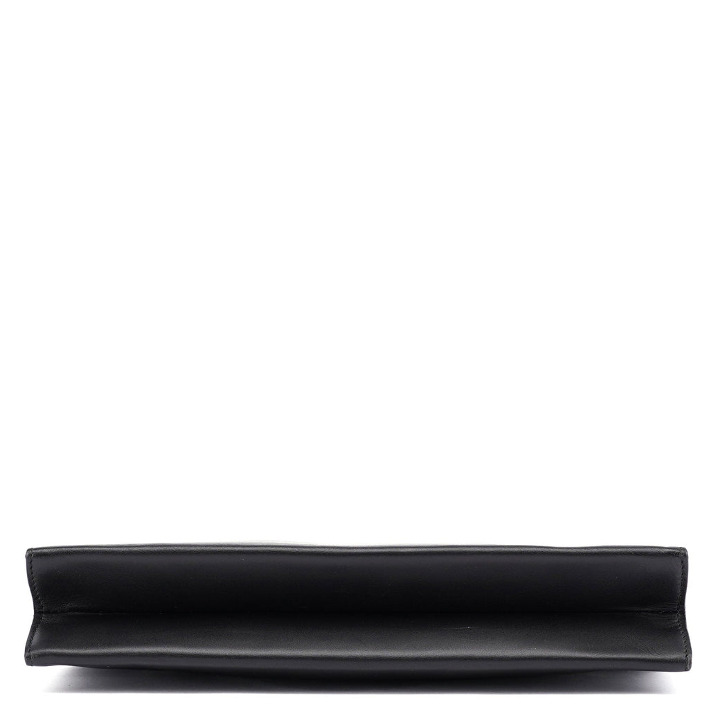 Black Calfskin Shoulder Bag