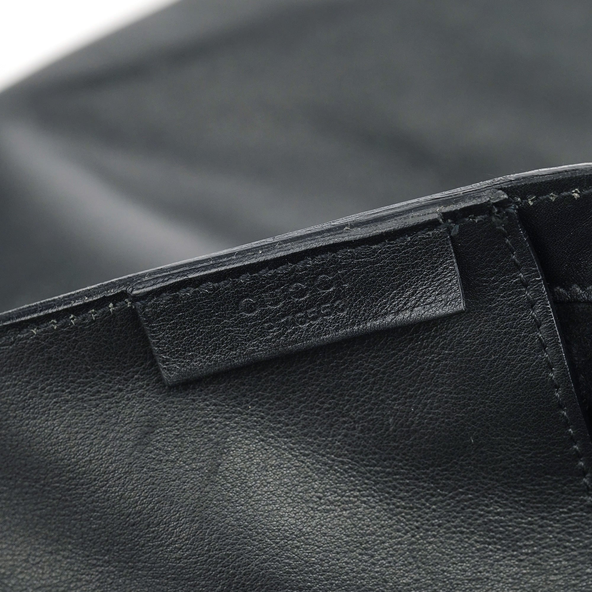 Black Calfskin Shoulder Bag