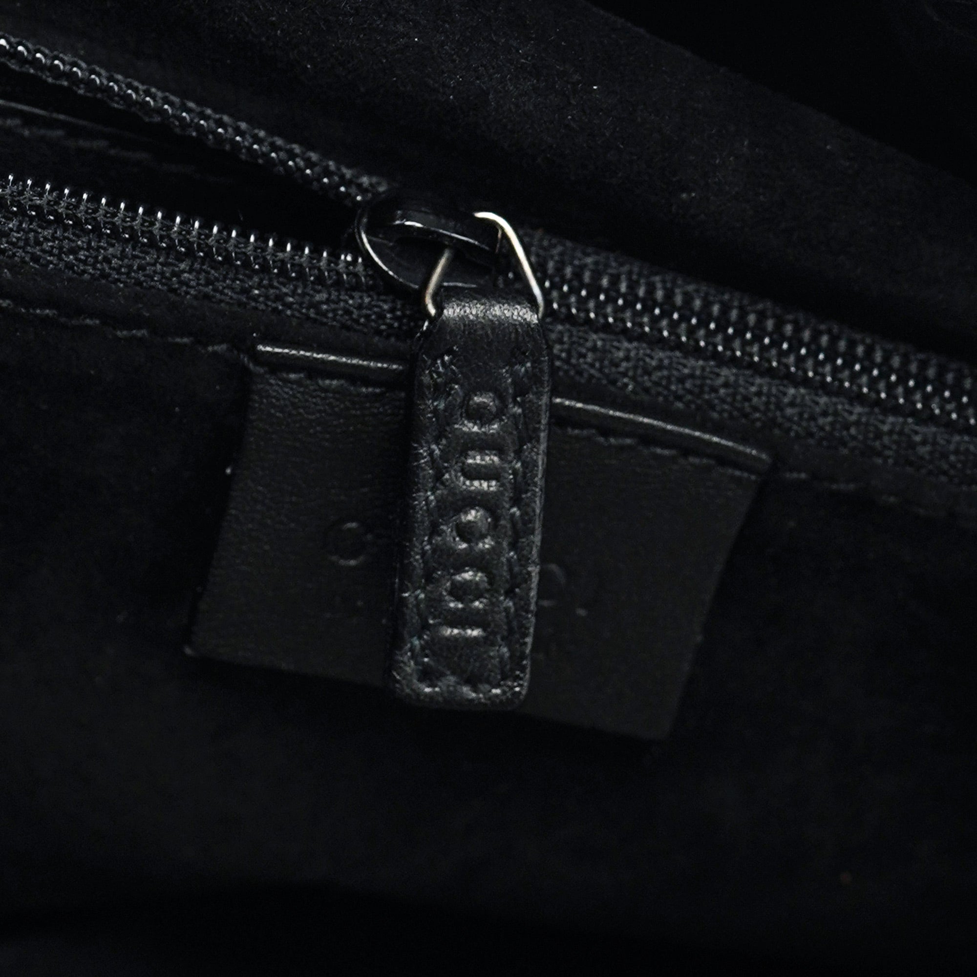 Black Calfskin Shoulder Bag
