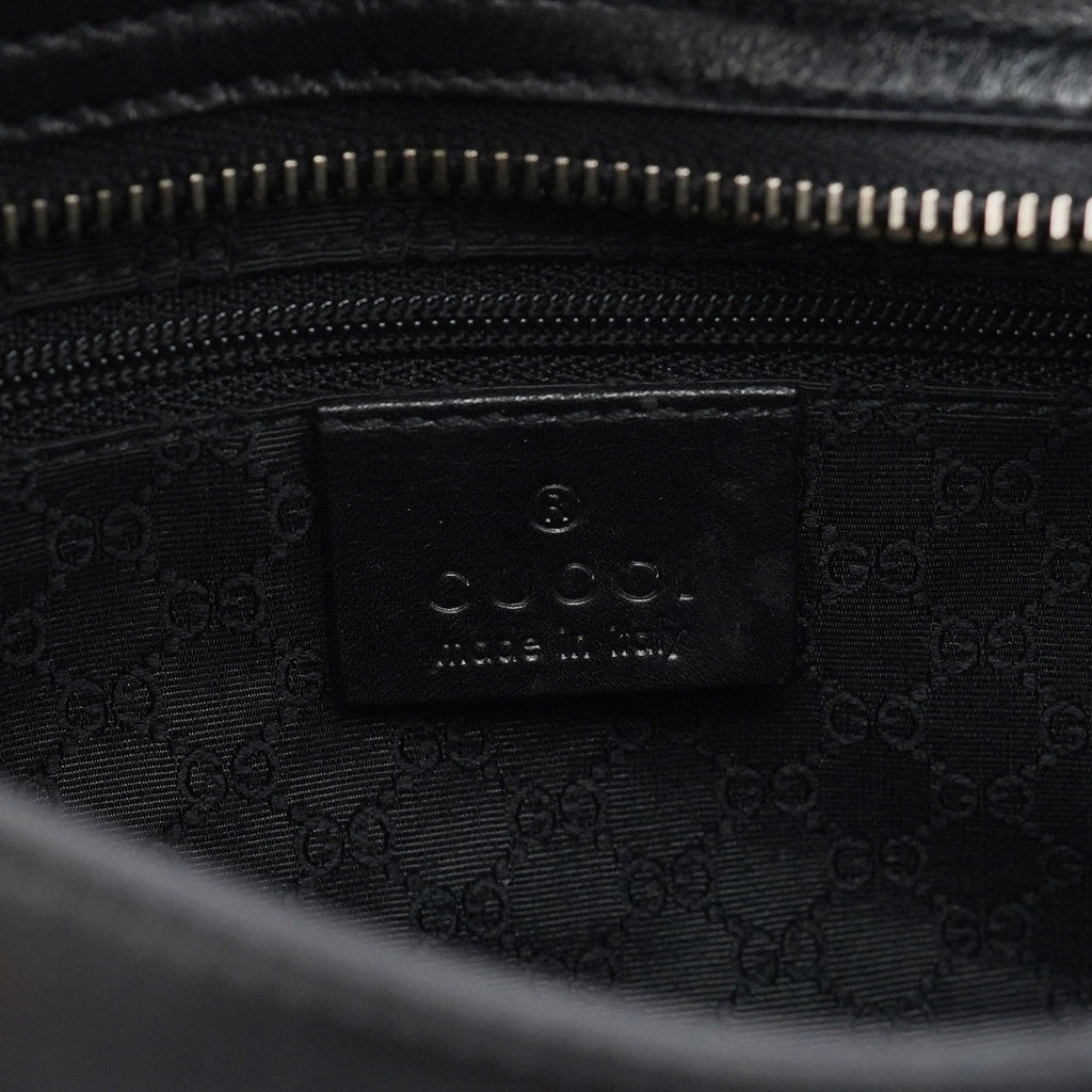 Black Calfskin Shoulder Bag