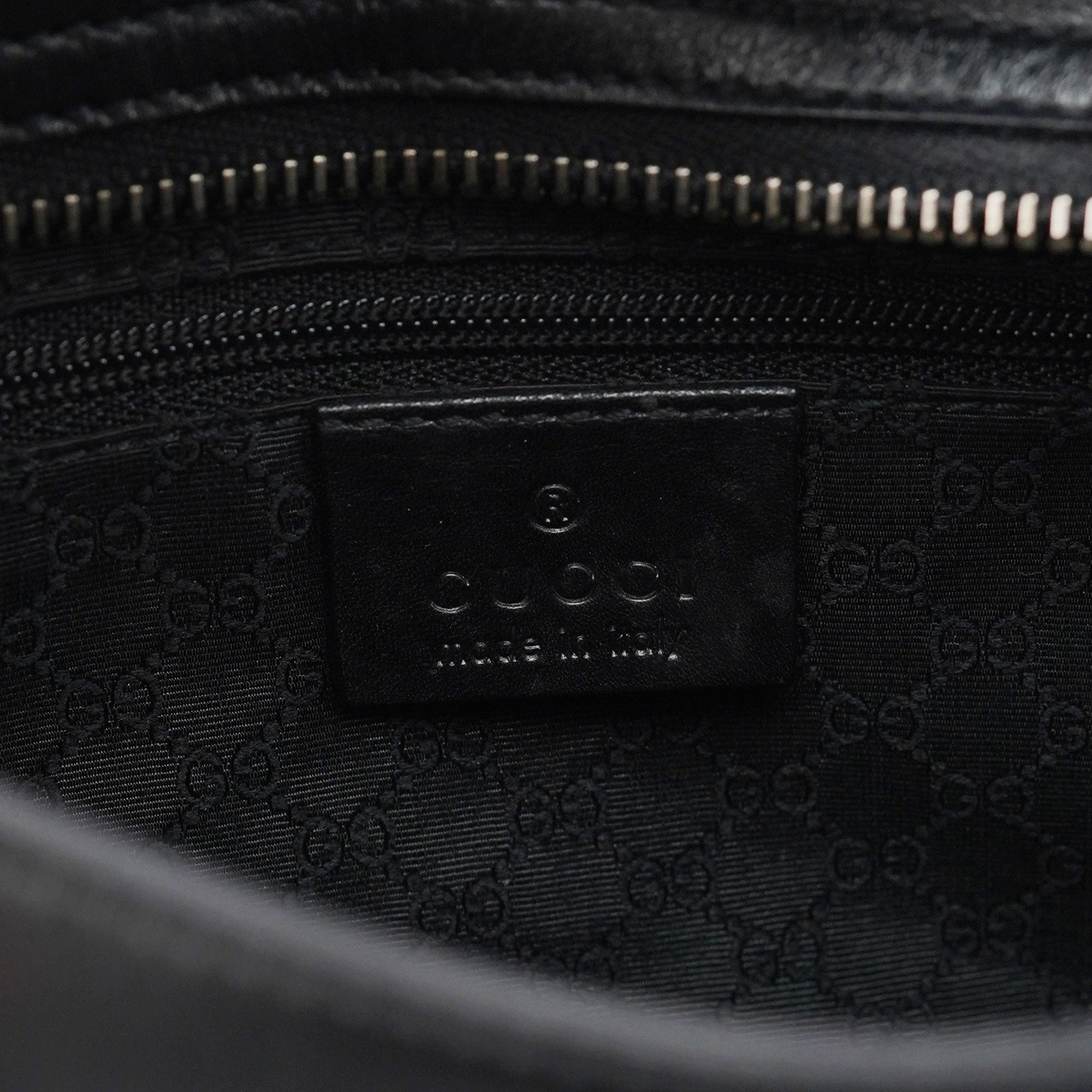 Black Calfskin Shoulder Bag