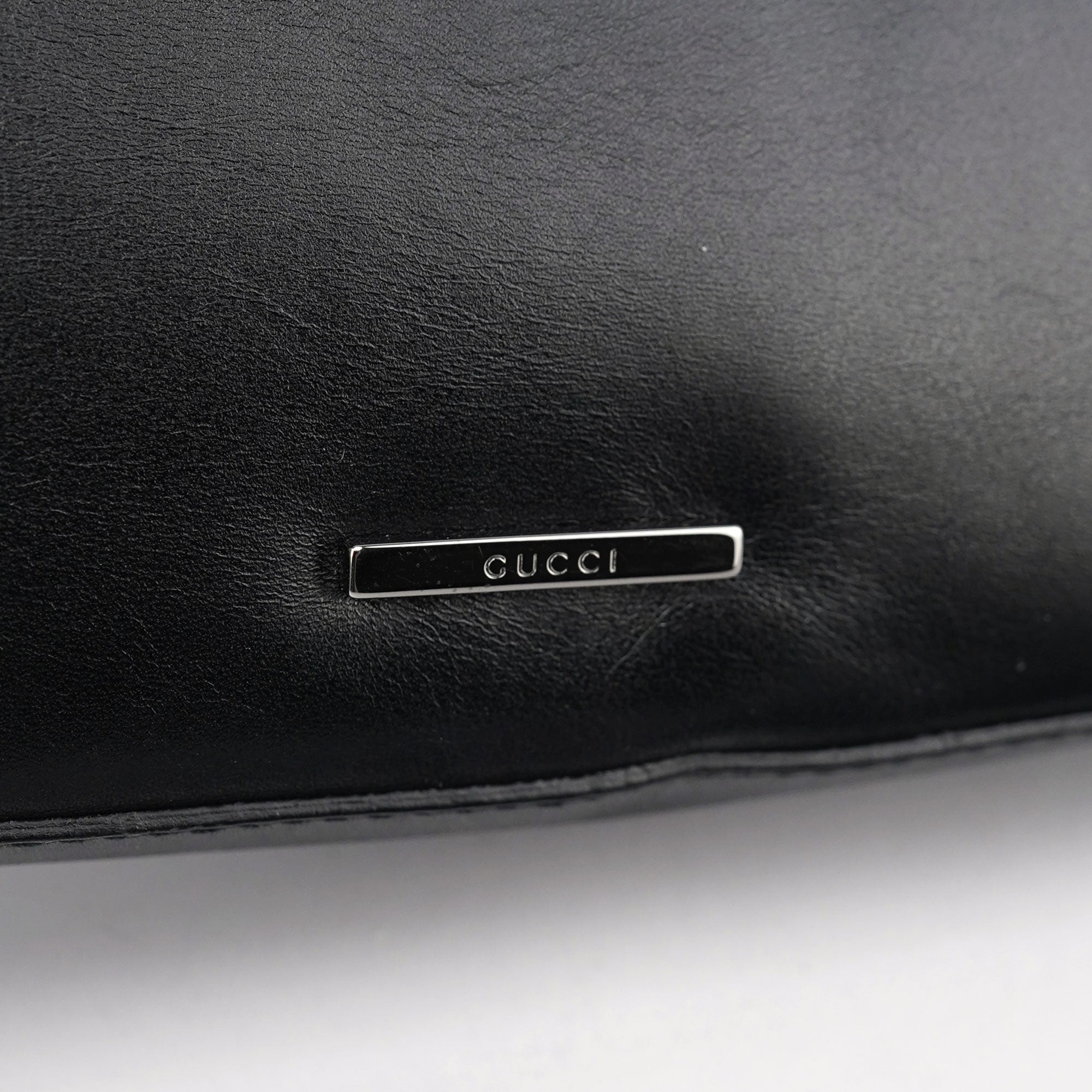 Black Calfskin Shoulder Bag