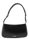 Black Calfskin Shoulder Bag