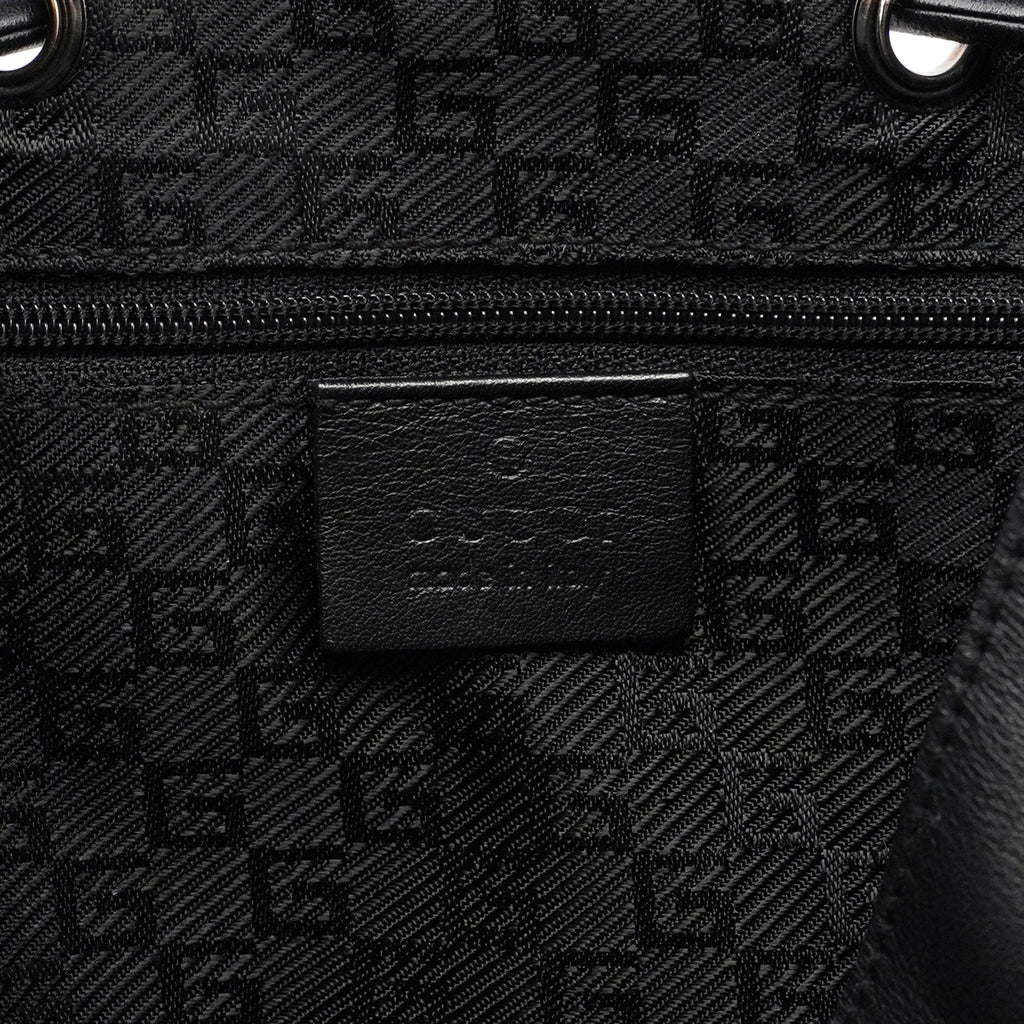 Black Calfskin Shoulder Bag