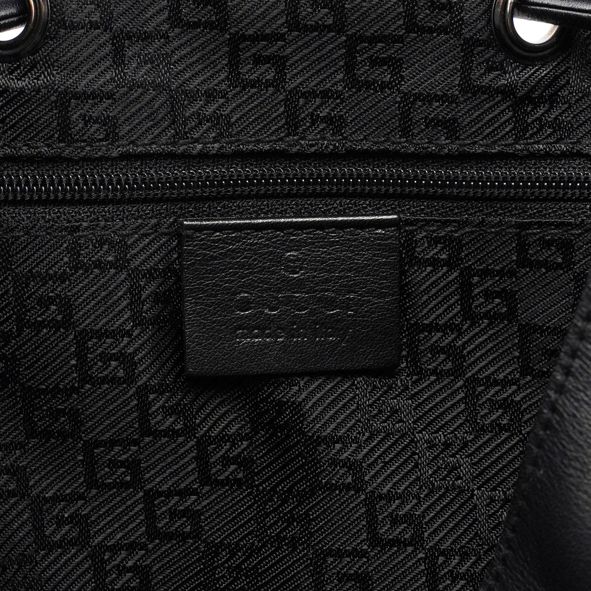 Black Calfskin Shoulder Bag