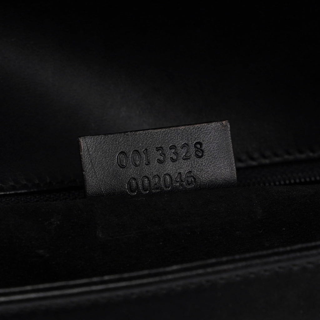 Black Calfskin Shoulder Bag