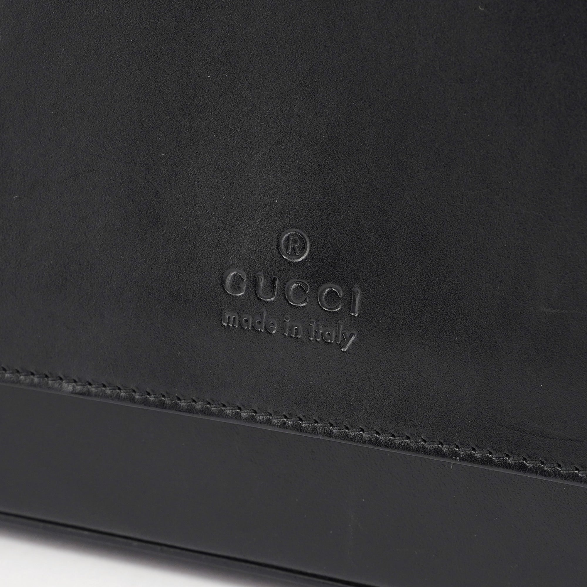 Black Calfskin Shoulder Bag