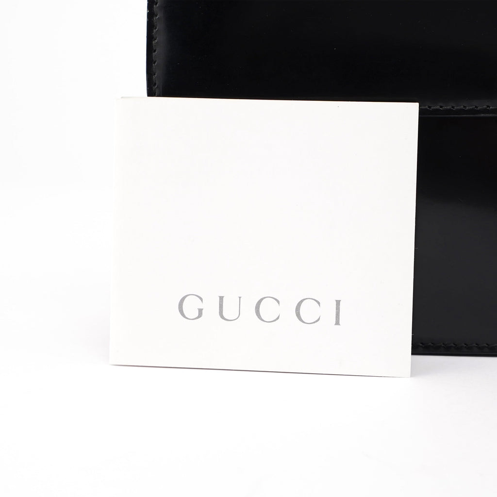 Black Calfskin Shoulder Bag