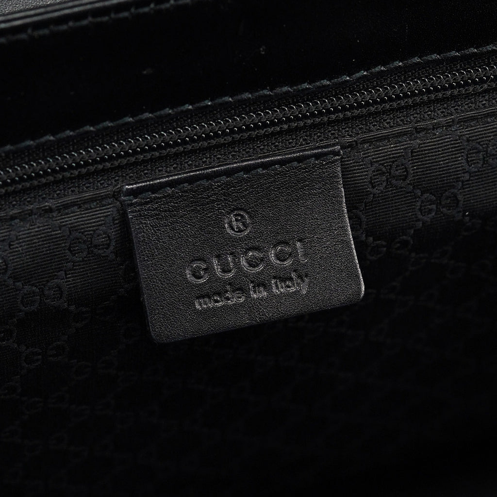 Black Calfskin Shoulder Bag