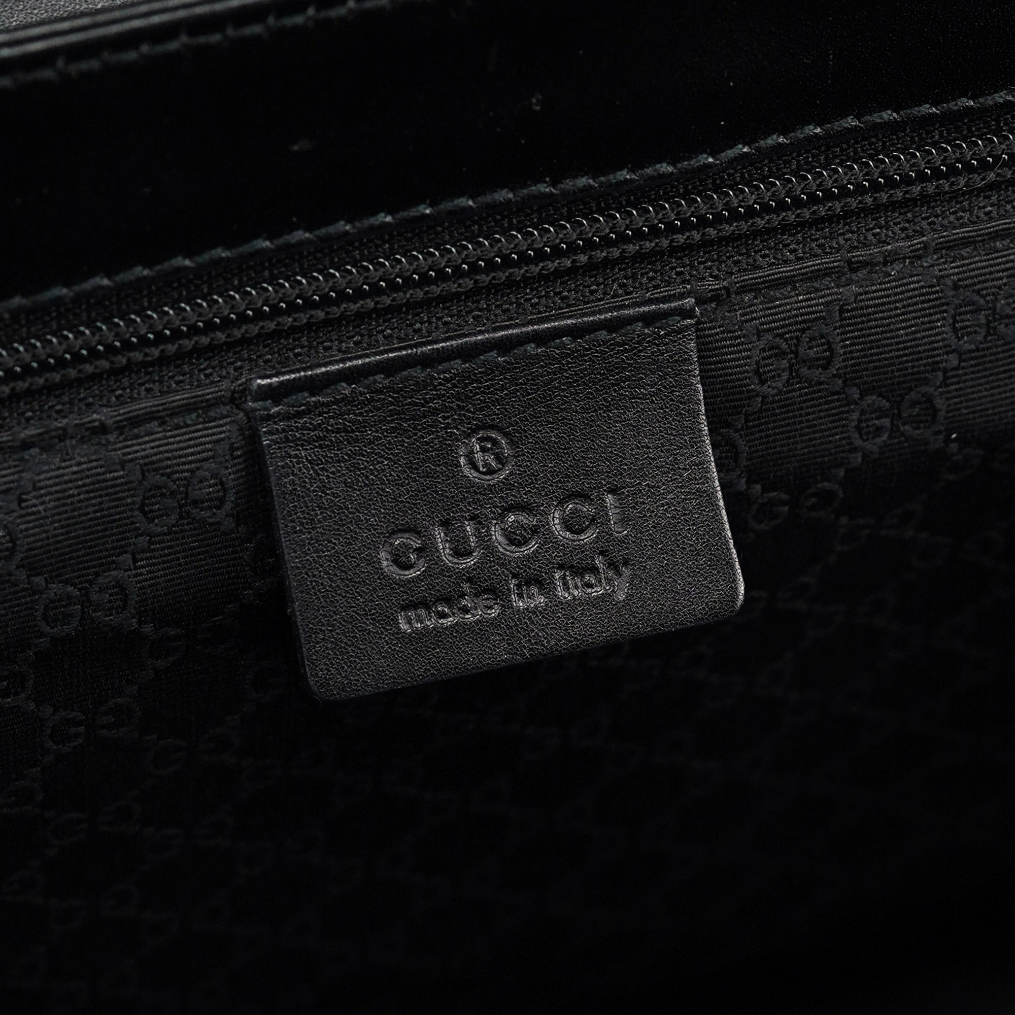 Black Calfskin Shoulder Bag