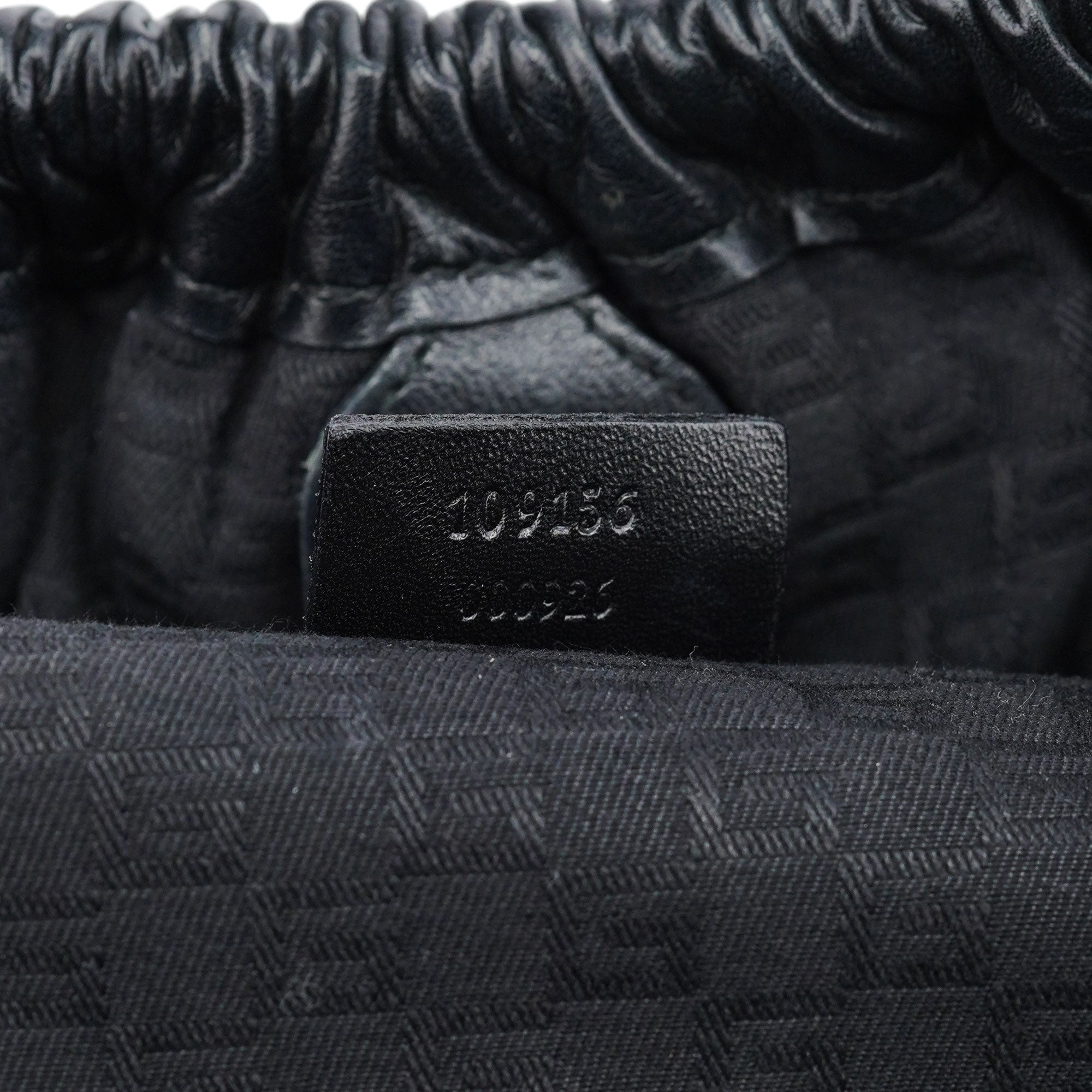 Black Calfskin Shoulder Bag
