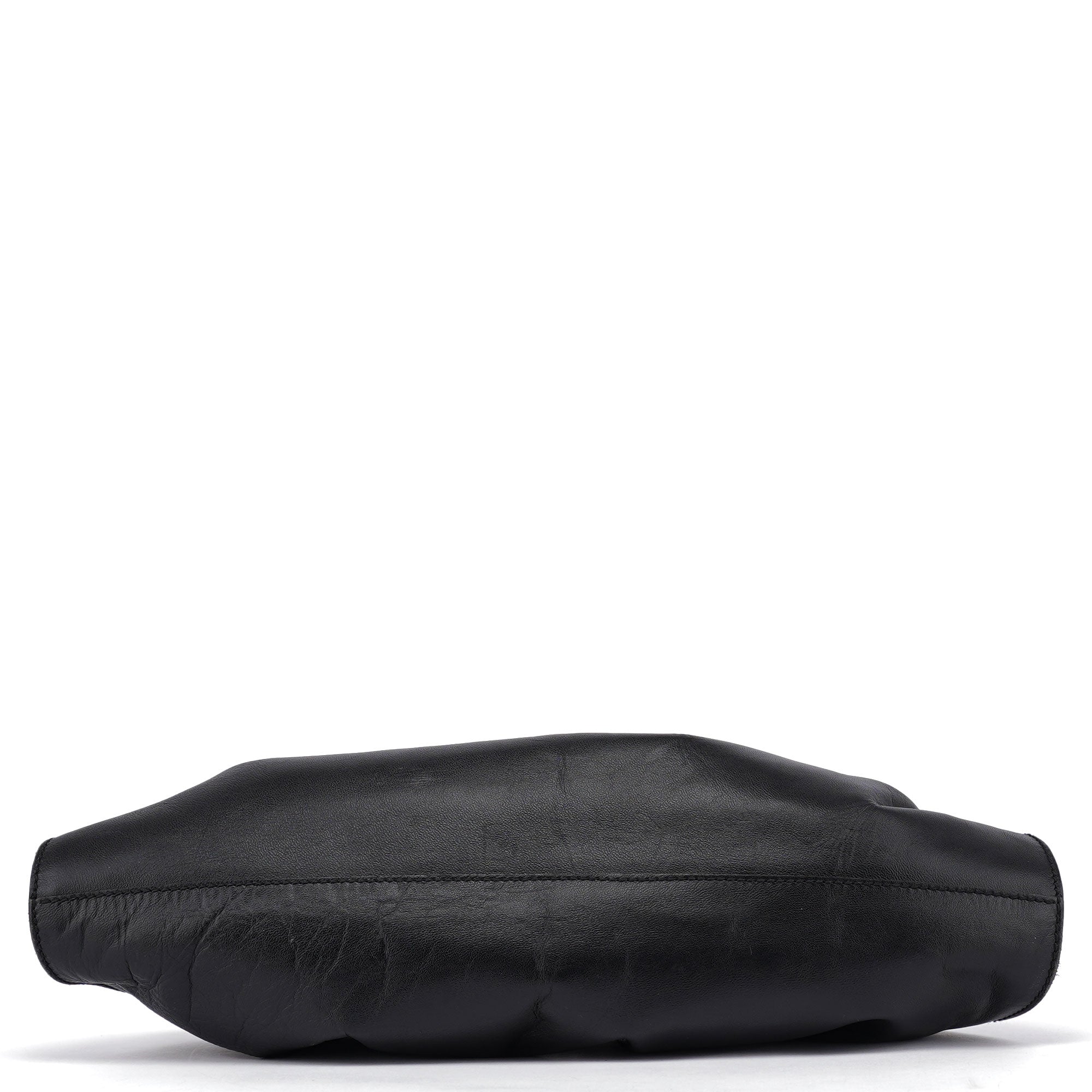 Black Calfskin Shoulder Bag