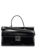 Black Calfskin Square G 2-Way Bag