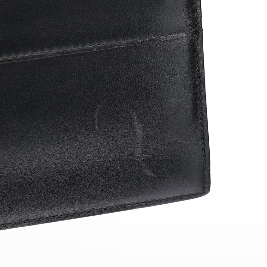 Black Calfskin Square G Shoulder Bag