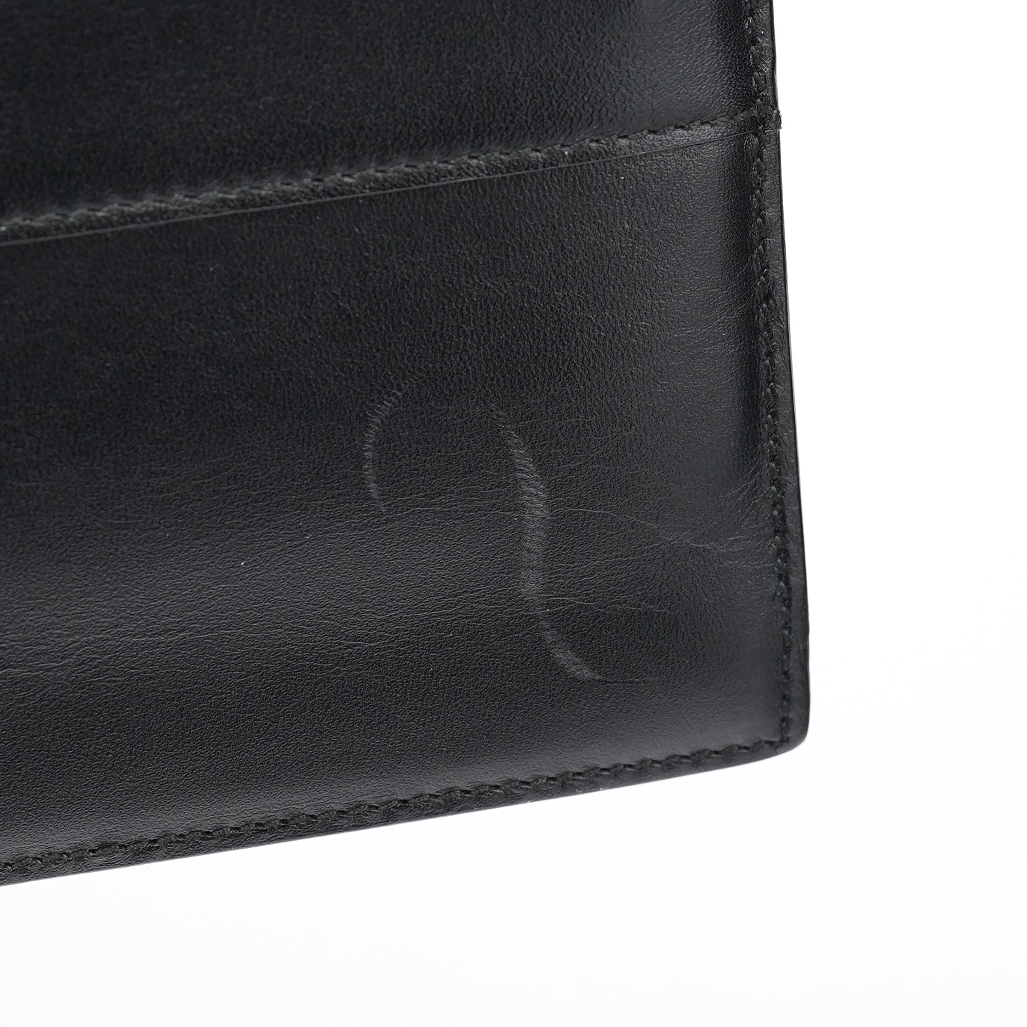 Black Calfskin Square G Shoulder Bag