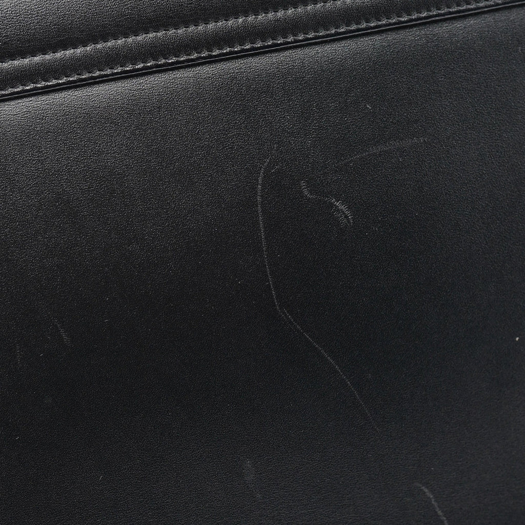 Black Calfskin Square G Shoulder Bag