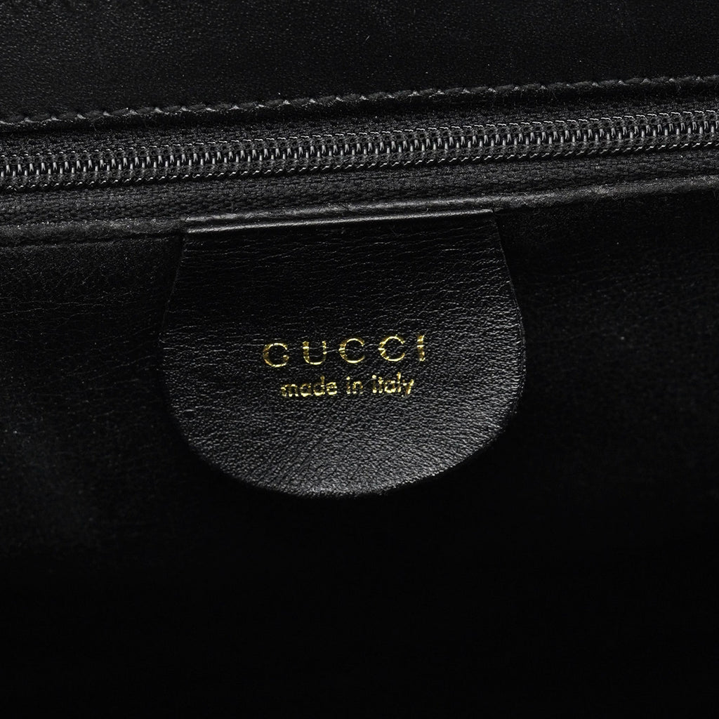 Black Calfskin Square G Shoulder Bag