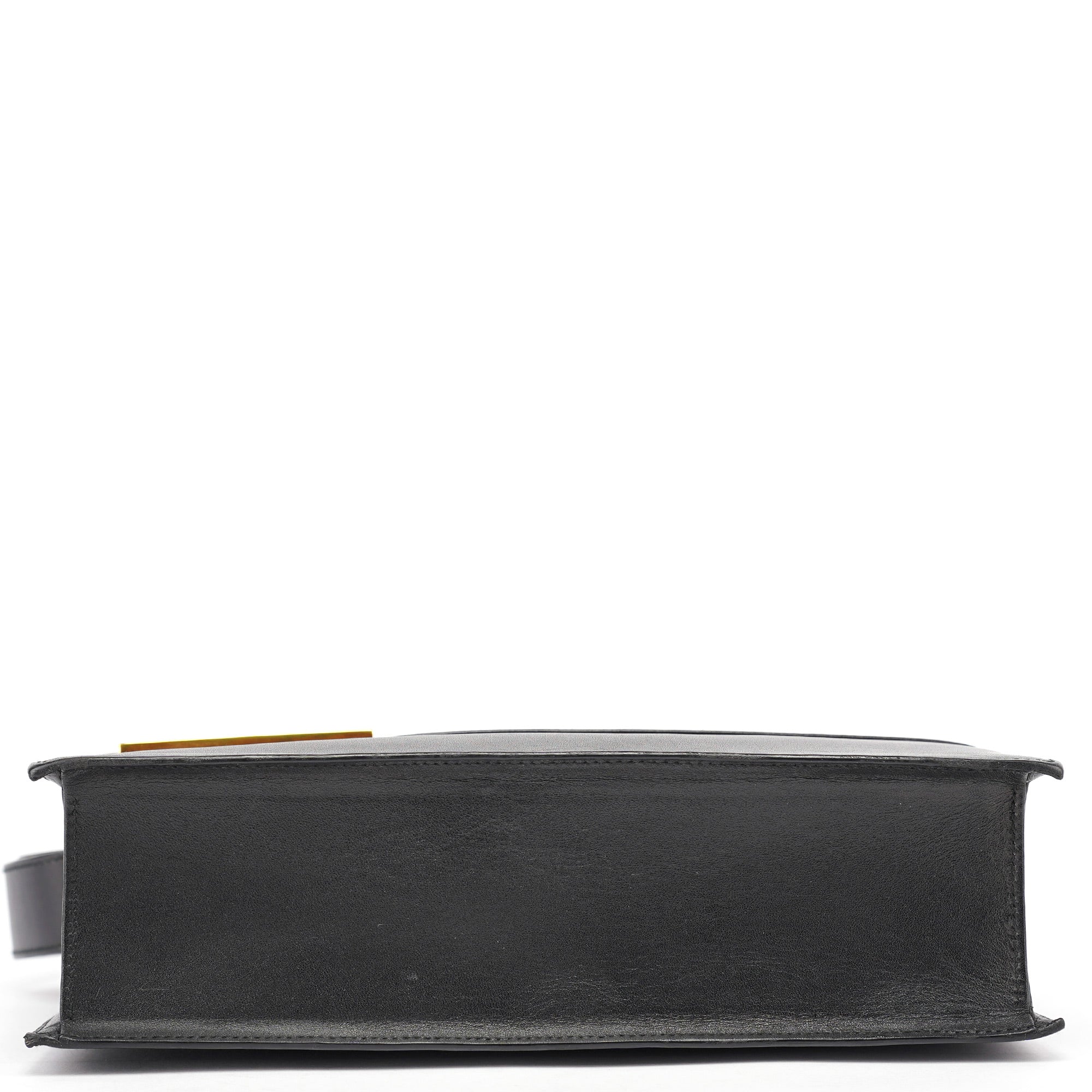 Black Calfskin Square G Shoulder Bag