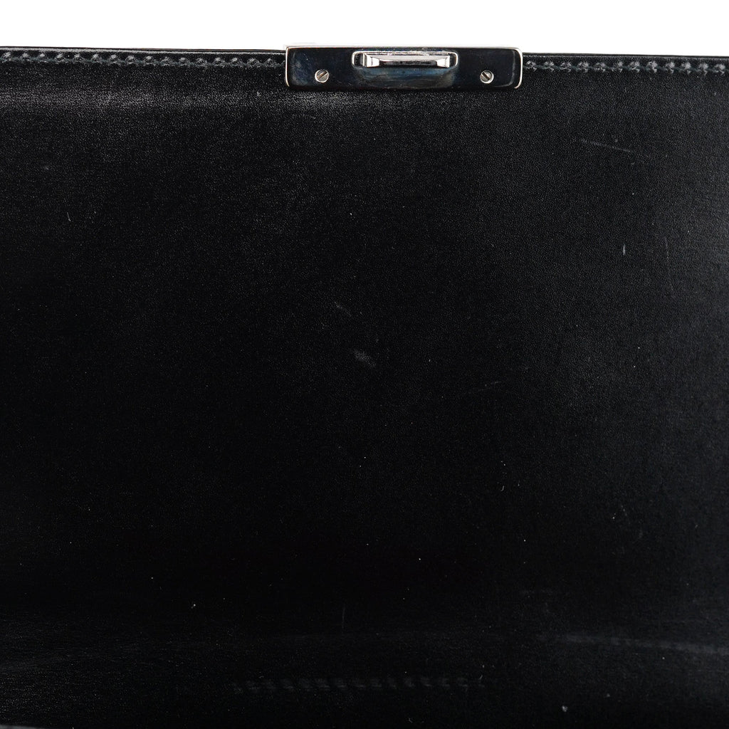 Black Calfskin Square G Shoulder Bag