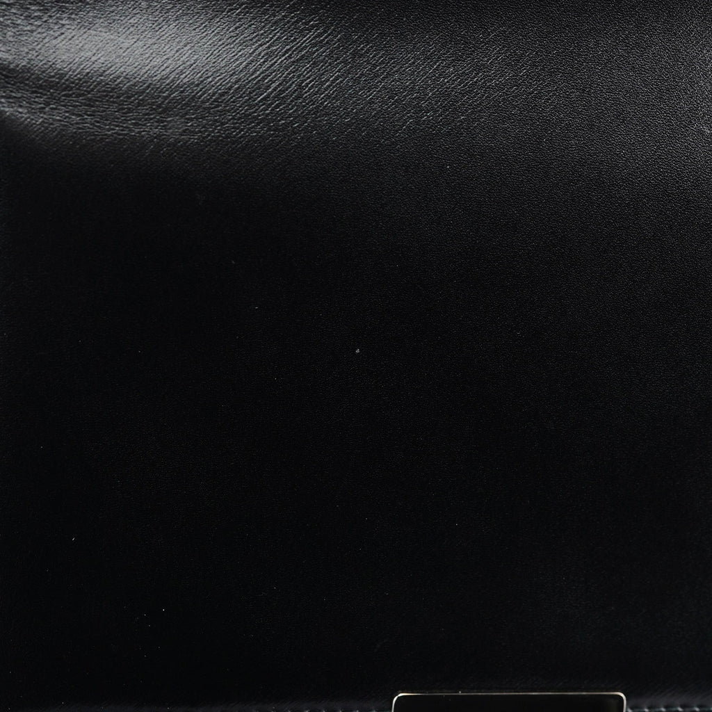 Black Calfskin Square G Shoulder Bag