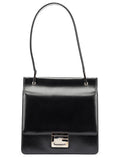 Black Calfskin Square G Shoulder Bag