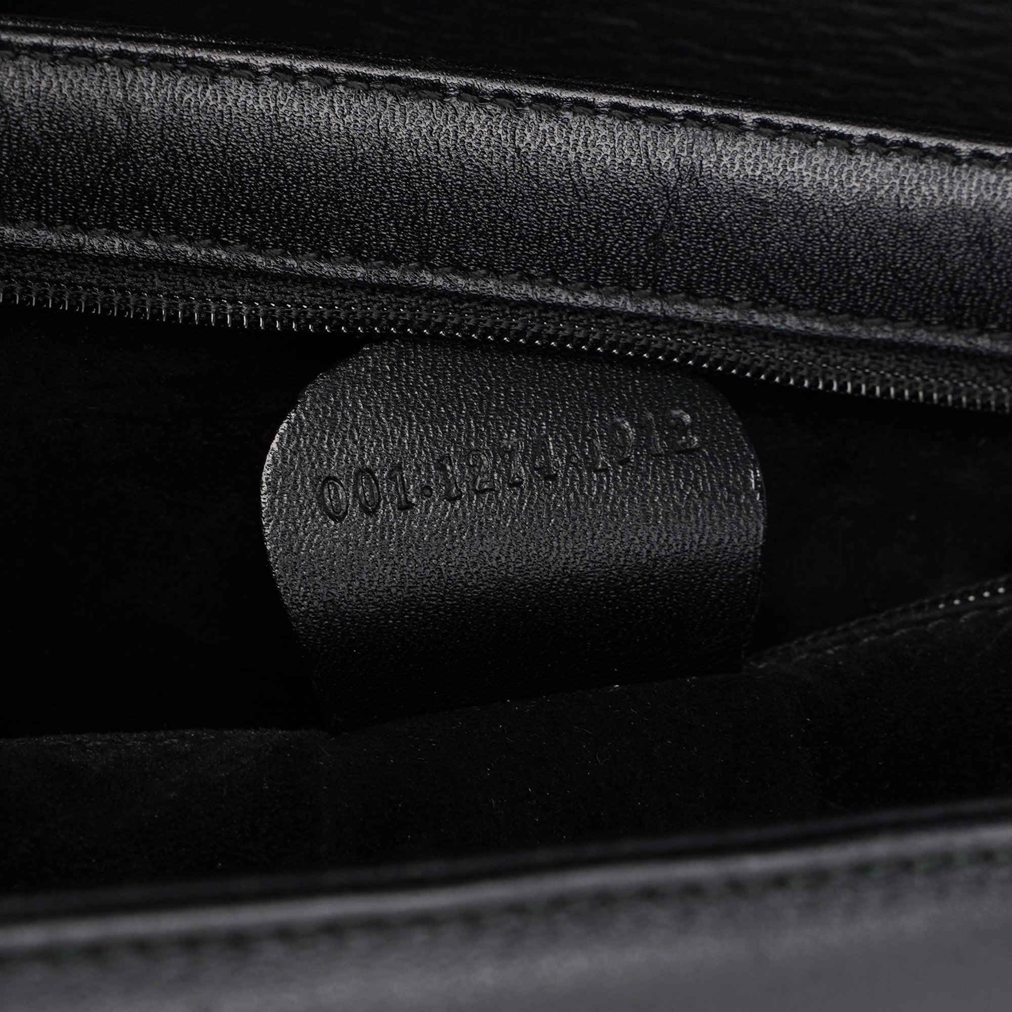 Black Calfskin Square G Shoulder Bag