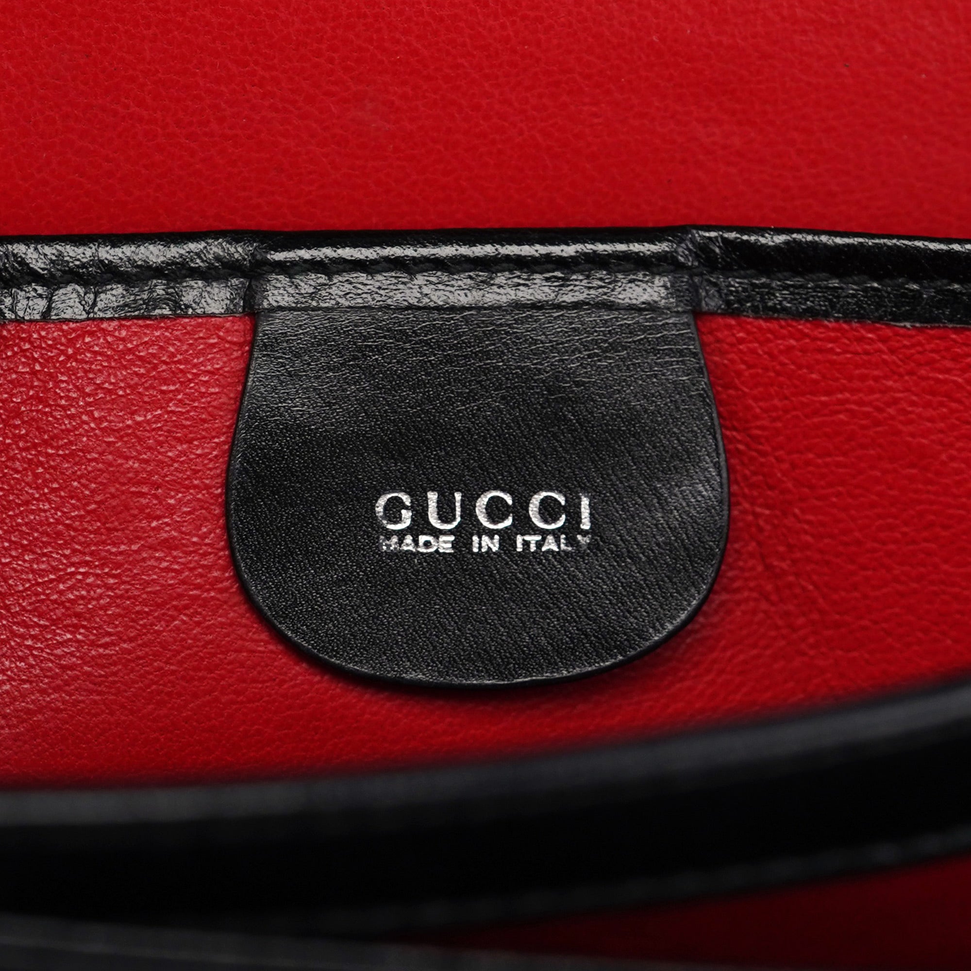 Black Calfskin Square G Shoulder Bag