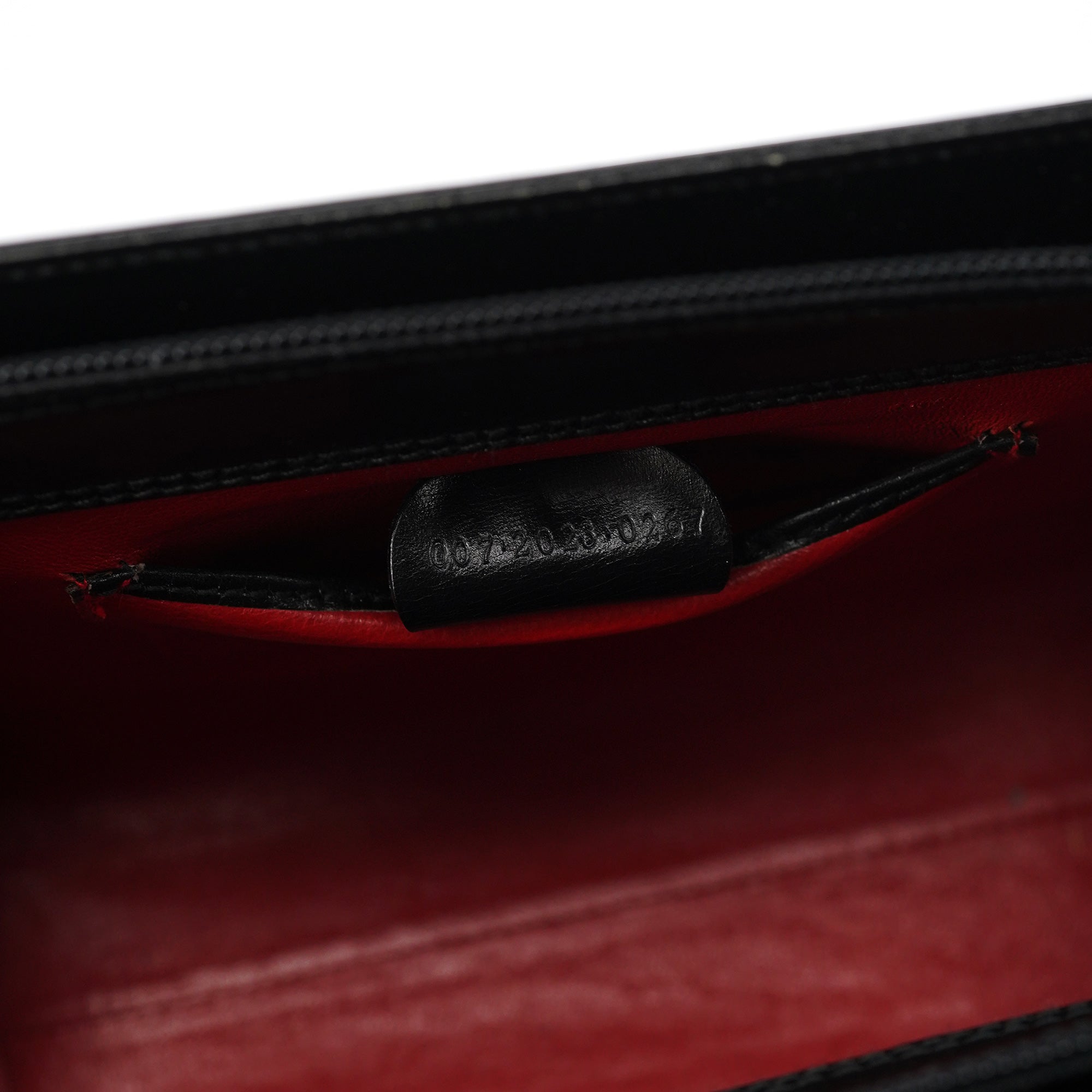 Black Calfskin Square G Tote Bag