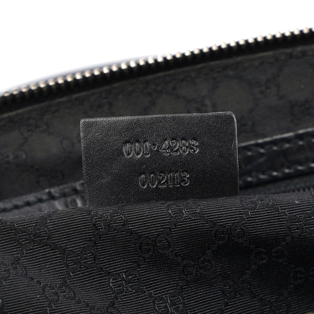 Black Calfskin Stud Tote Bag