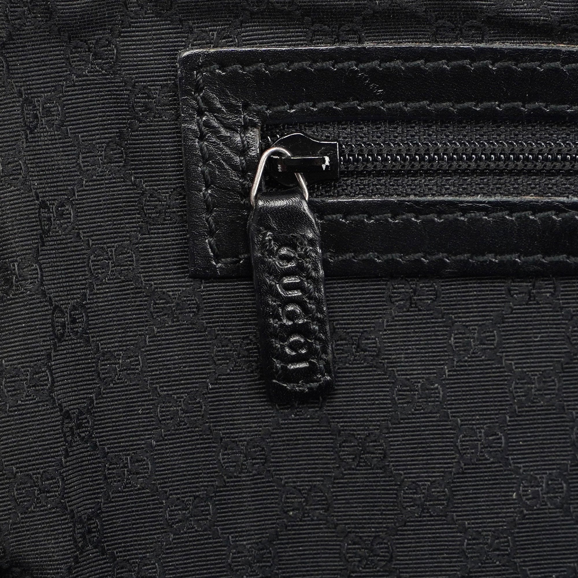 Black Calfskin Stud Tote Bag
