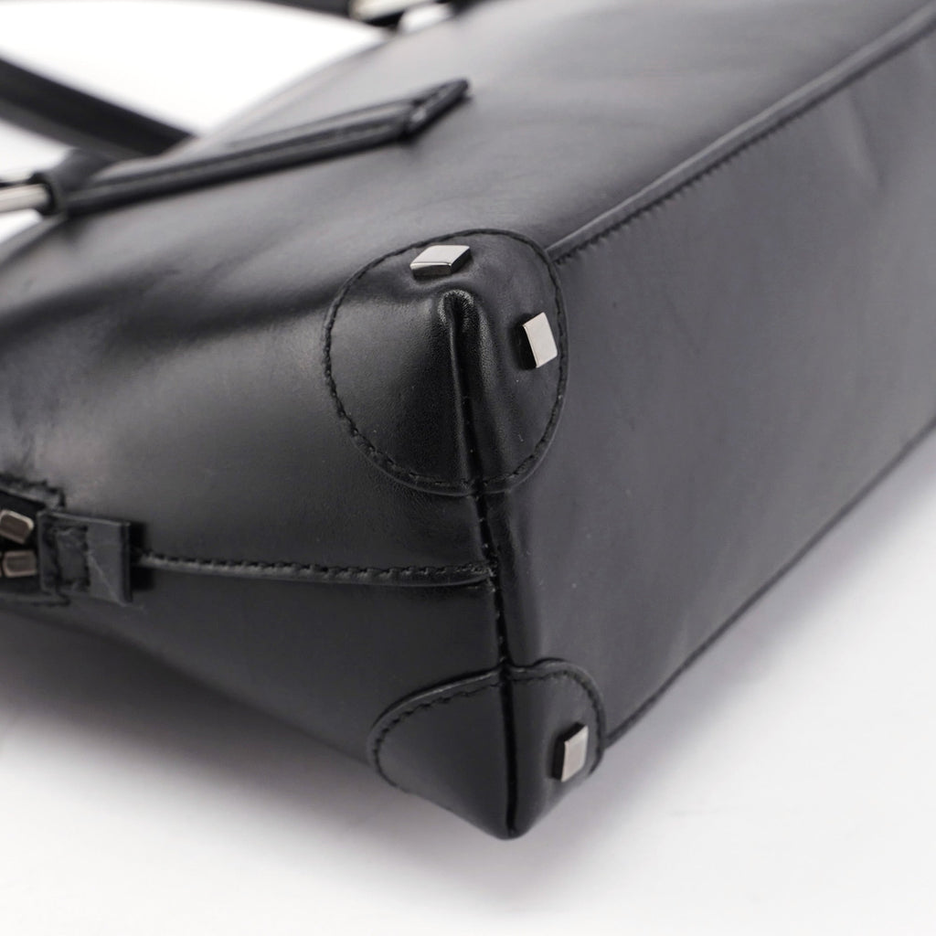 Black Calfskin Studs Tote
