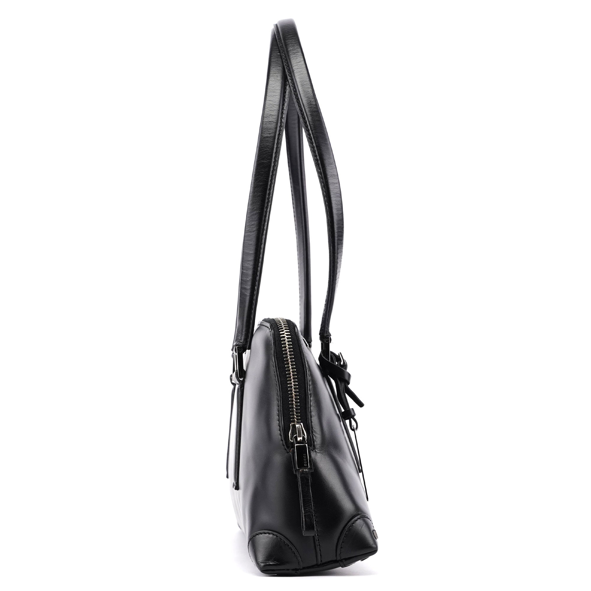 Black Calfskin Studs Tote