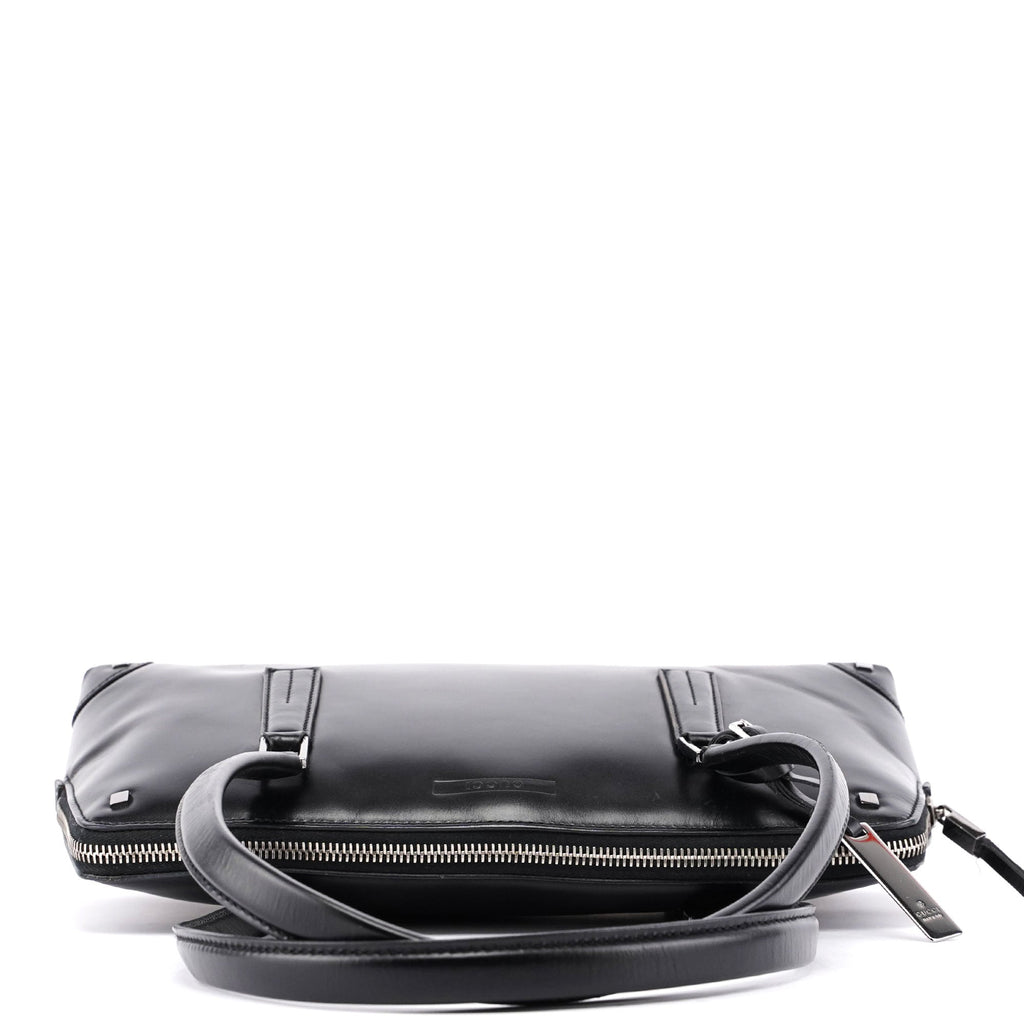 Black Calfskin Studs Tote