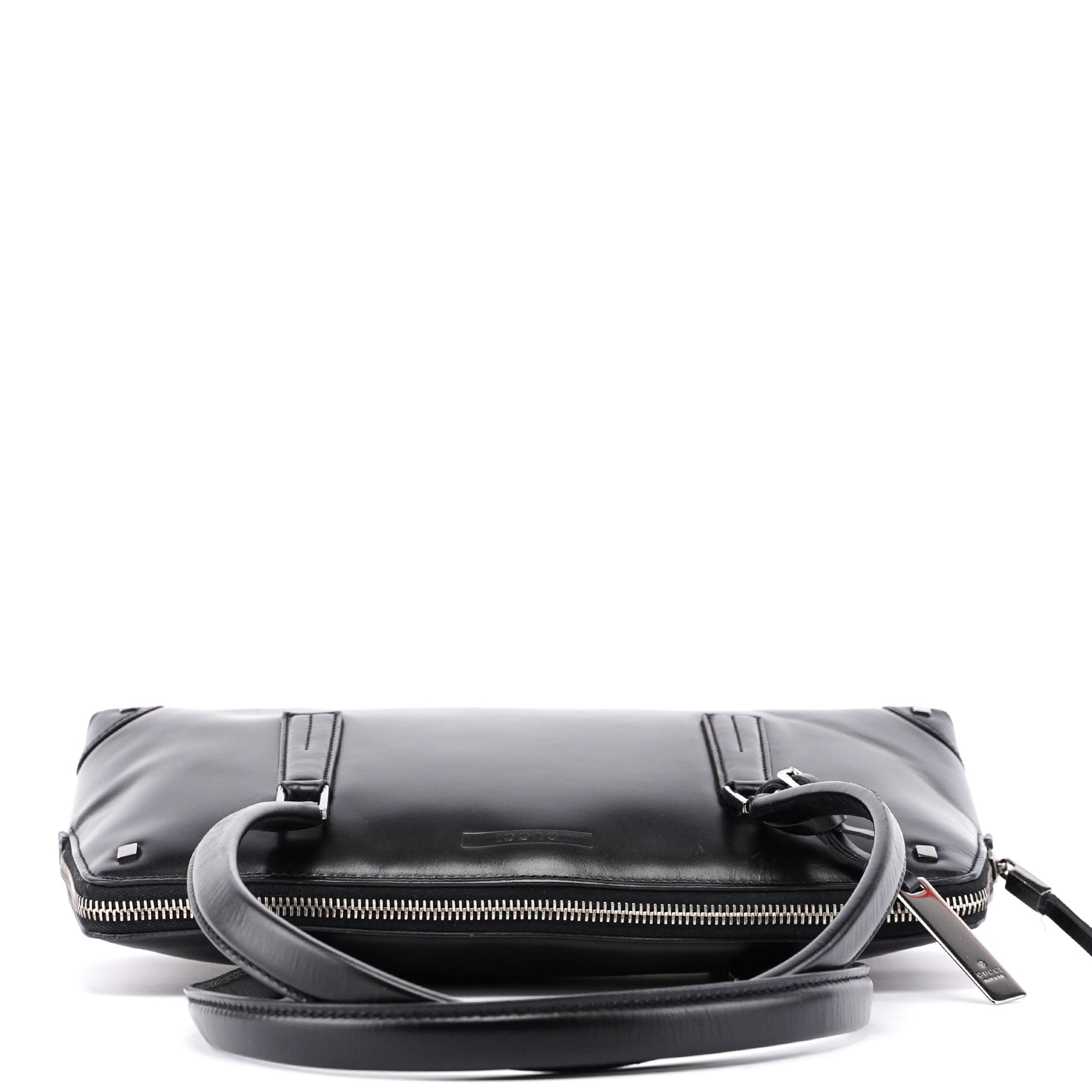 Black Calfskin Studs Tote